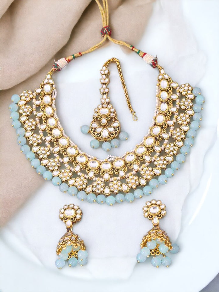 Turquoise Gyanav Jewellery Set