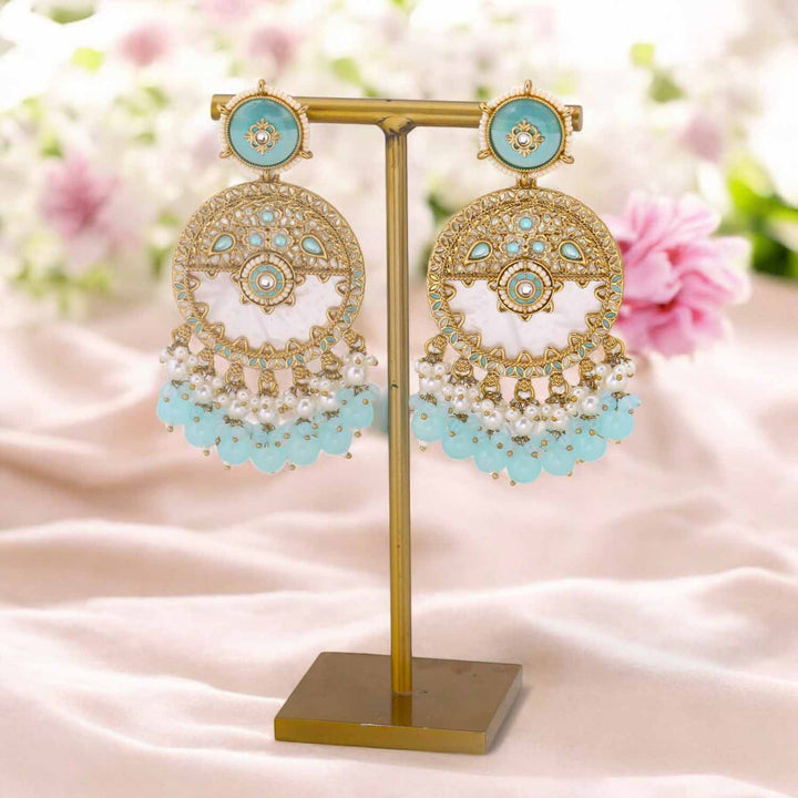 Turquoise Haniya Chandbalis
