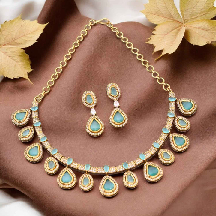 Turquoise Chintz Hasli Victorian Jewellery Set - New Arrival
