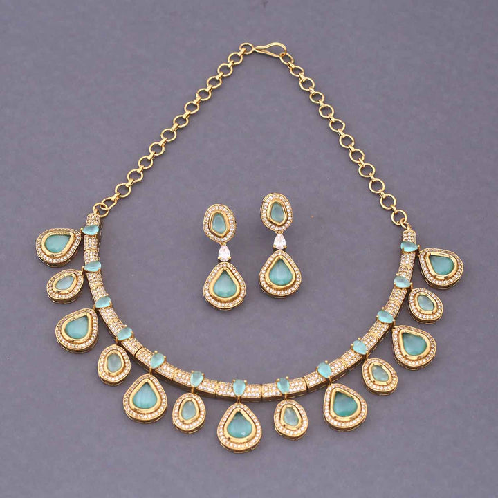 Turquoise Chintz Hasli Victorian Jewellery Set - New Arrival