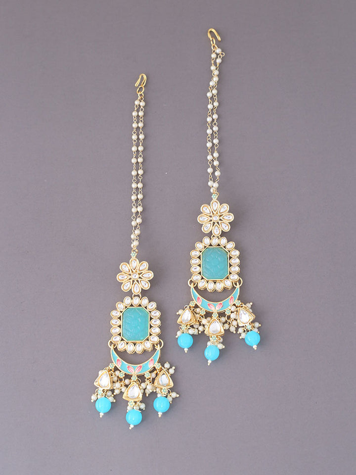 Turquoise Heena Sahara Chandbalis