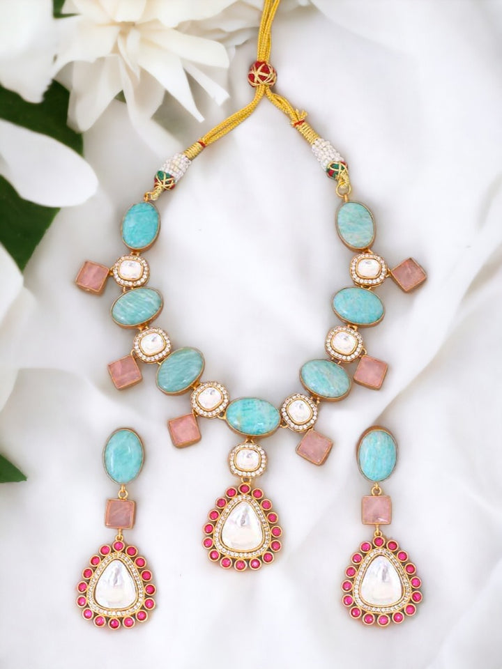 Turquoise Inayat Jewellery Set Bling Bag