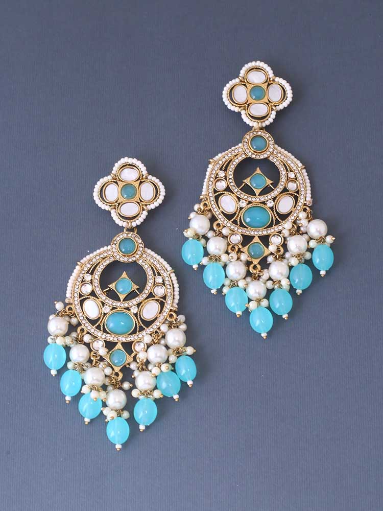 Turquoise Ishika Chaandbalis