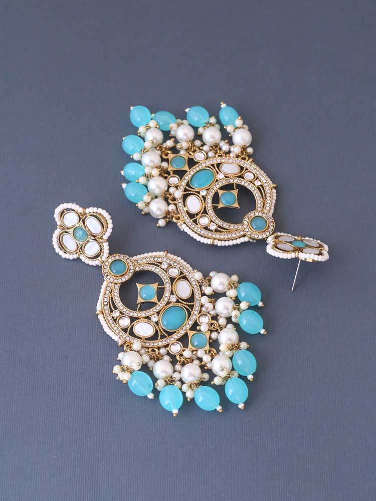Turquoise Ishika Chaandbalis
