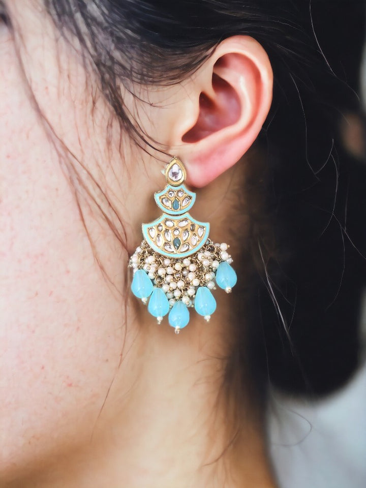 Turquoise Jagrati Chaandbalis