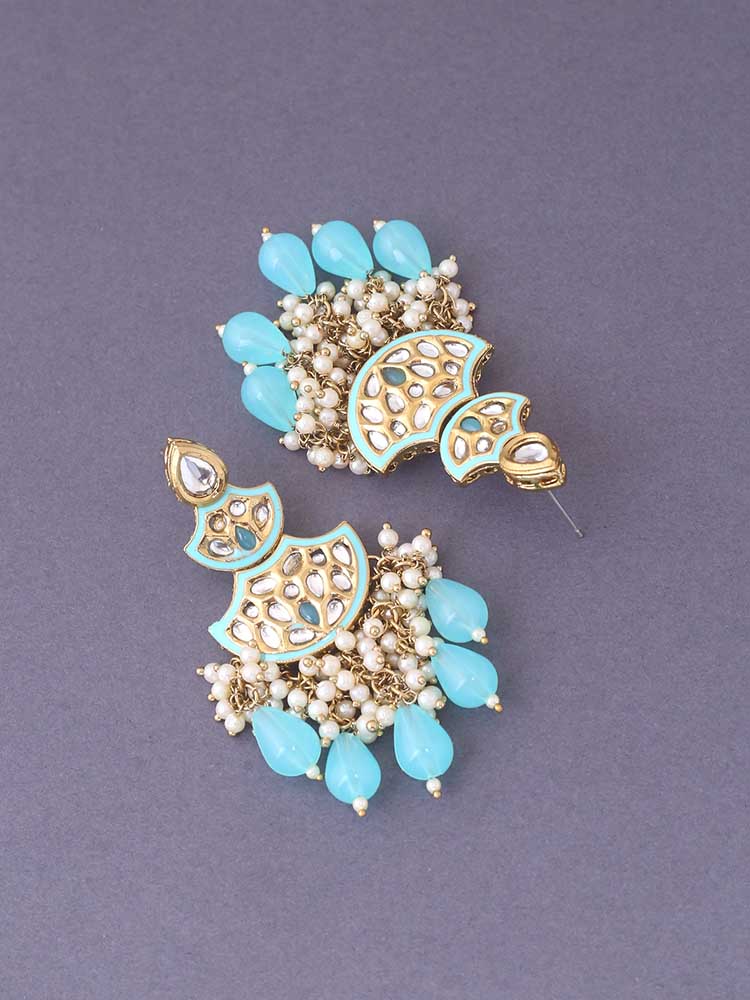 Turquoise Jagrati Chaandbalis