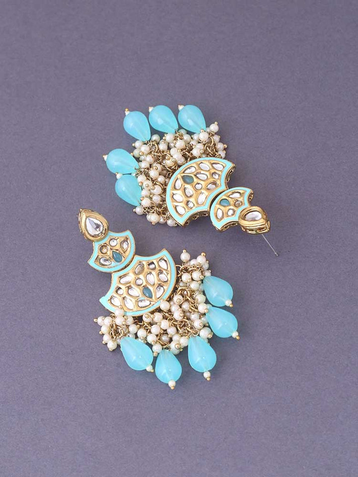 Turquoise Jagrati Chaandbalis