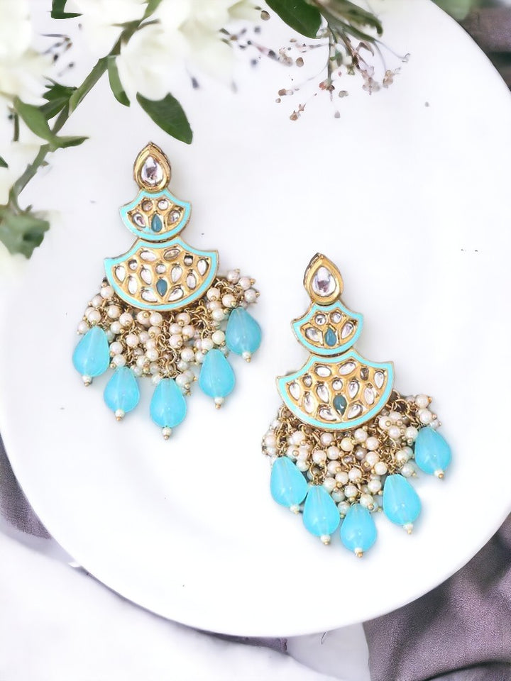 Turquoise Jagrati Chaandbalis