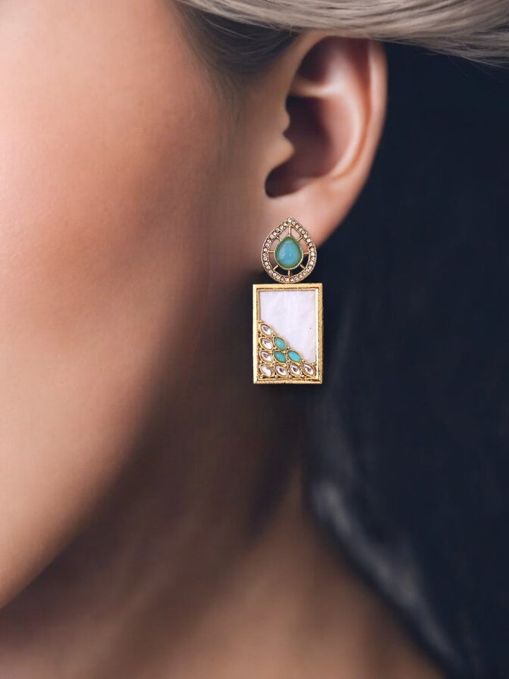 Turquoise Jisha Danglers