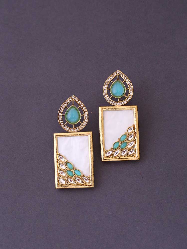 Turquoise Jisha Danglers