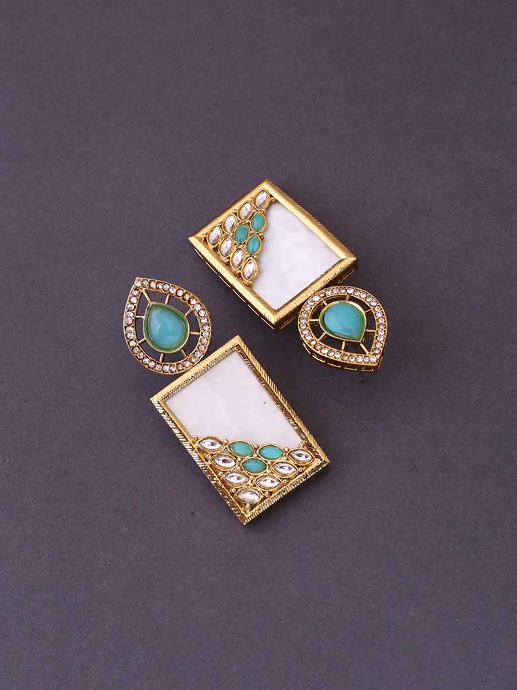 Turquoise Jisha Danglers