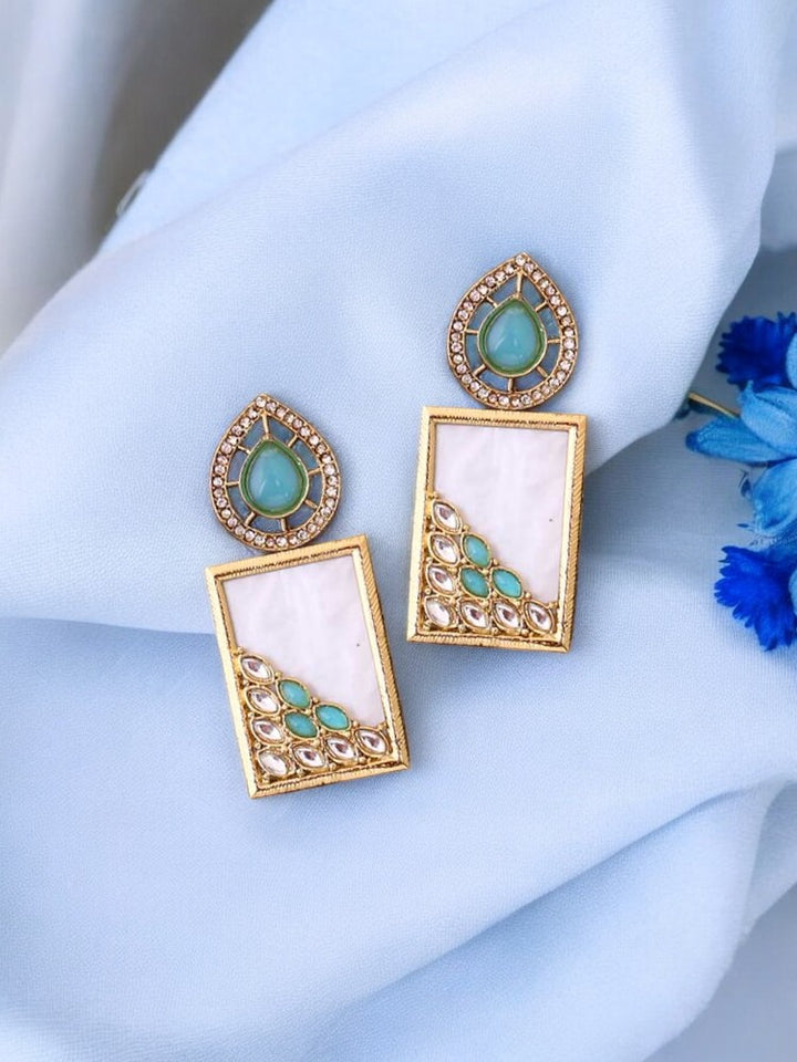 Turquoise Jisha Danglers