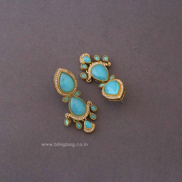 Turquoise Khyaati Danglers
