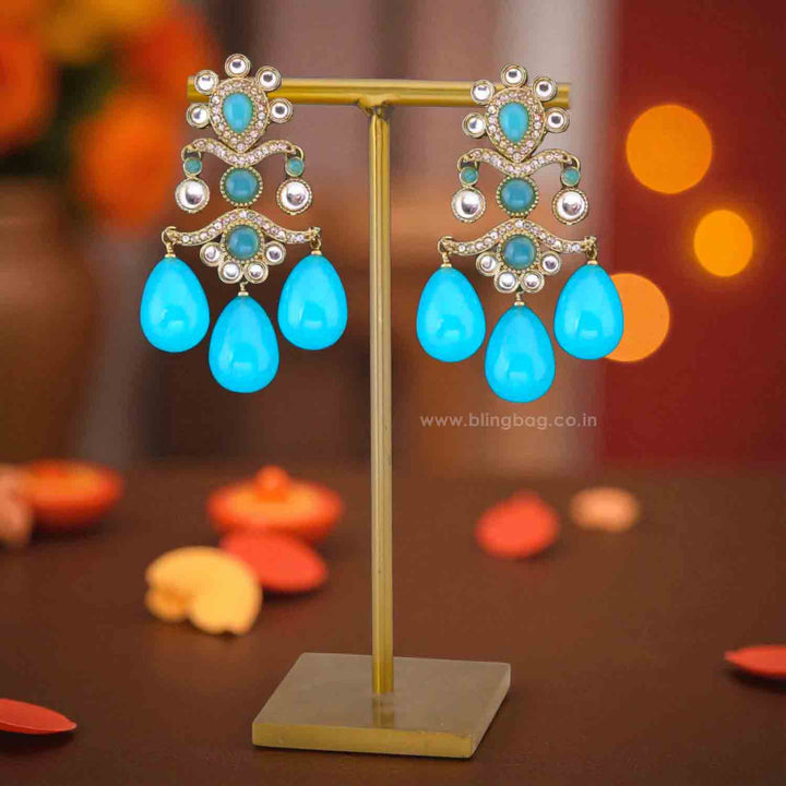 Turquoise Kumud Danglers