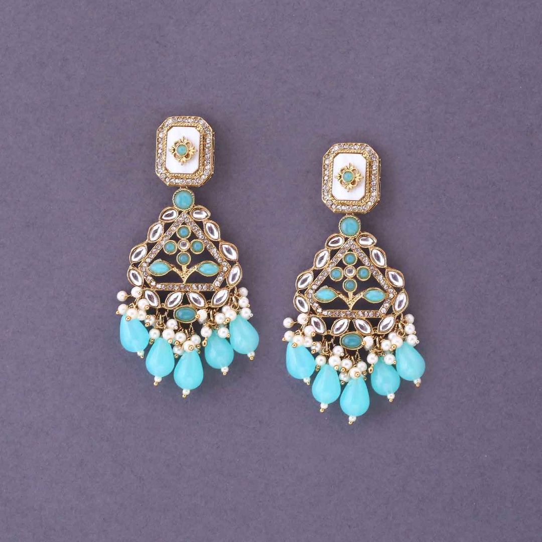 Turquoise Madhuka Danglers