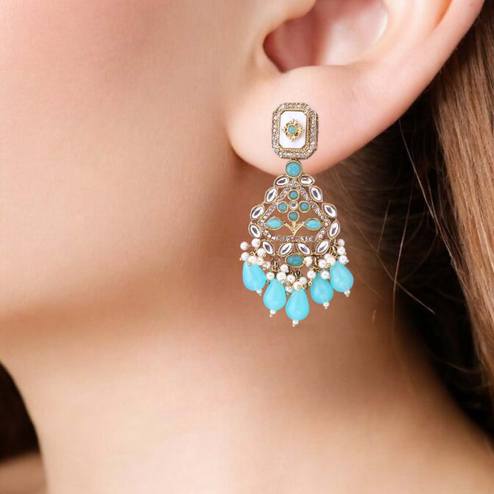 Turquoise Madhuka Danglers