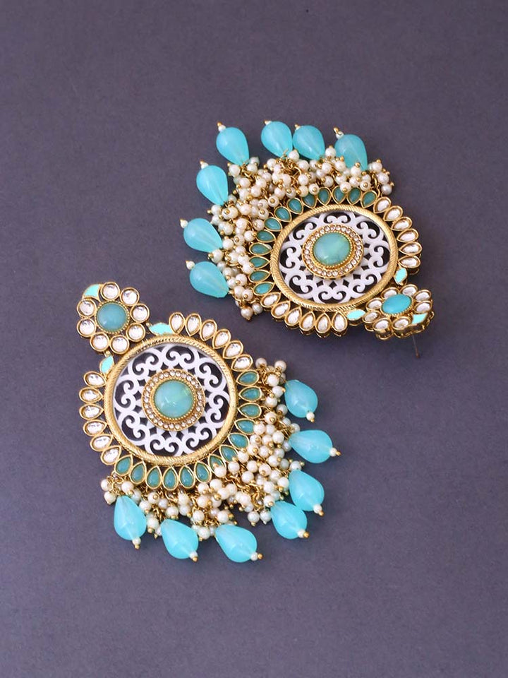 Turquoise Miraya Chandbalis