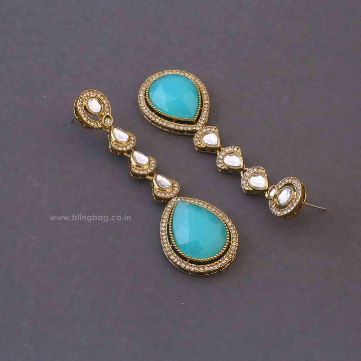 Turquoise Muskaan Danglers