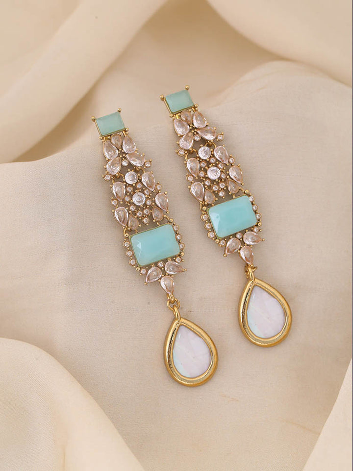 Turquoise Naira Danglers