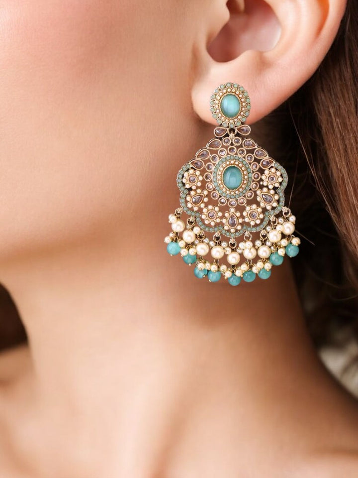 Turquoise Navya Chandbalis
