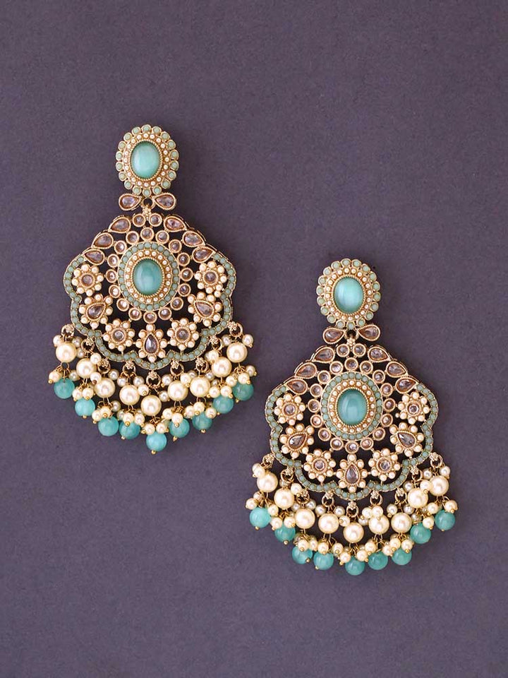 Turquoise Navya Chandbalis