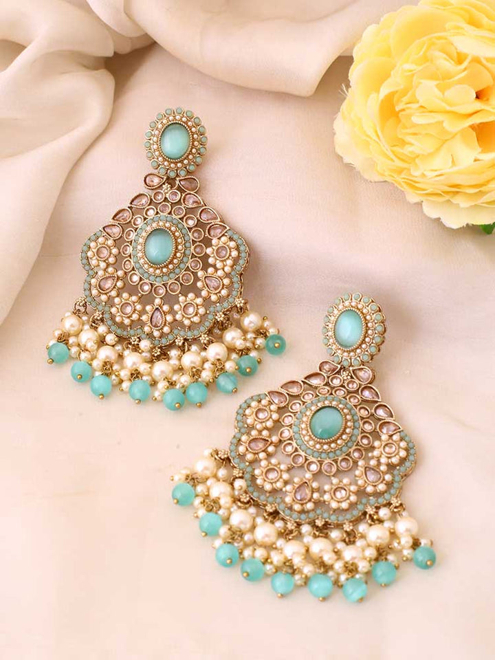 Turquoise Navya Chandbalis