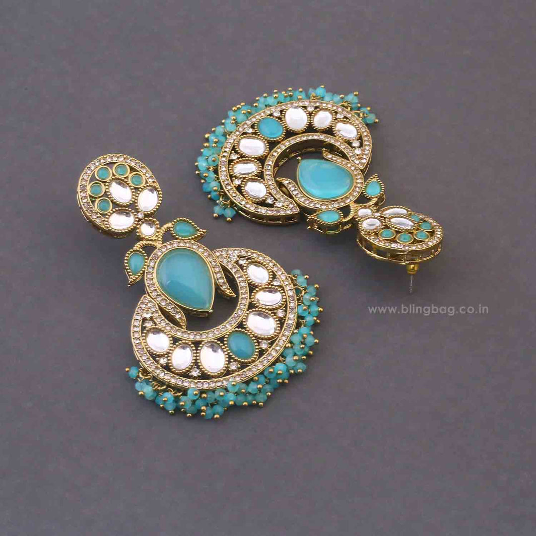 Turquoise Nilofer Chaandbalis