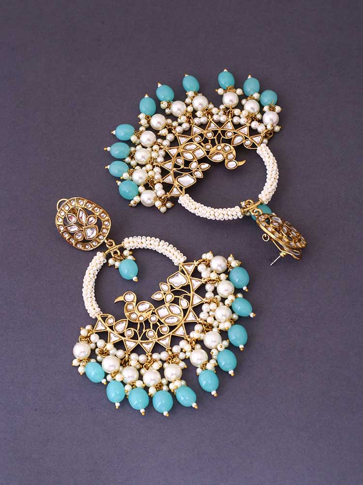 Turquoise Nishi chandbalis