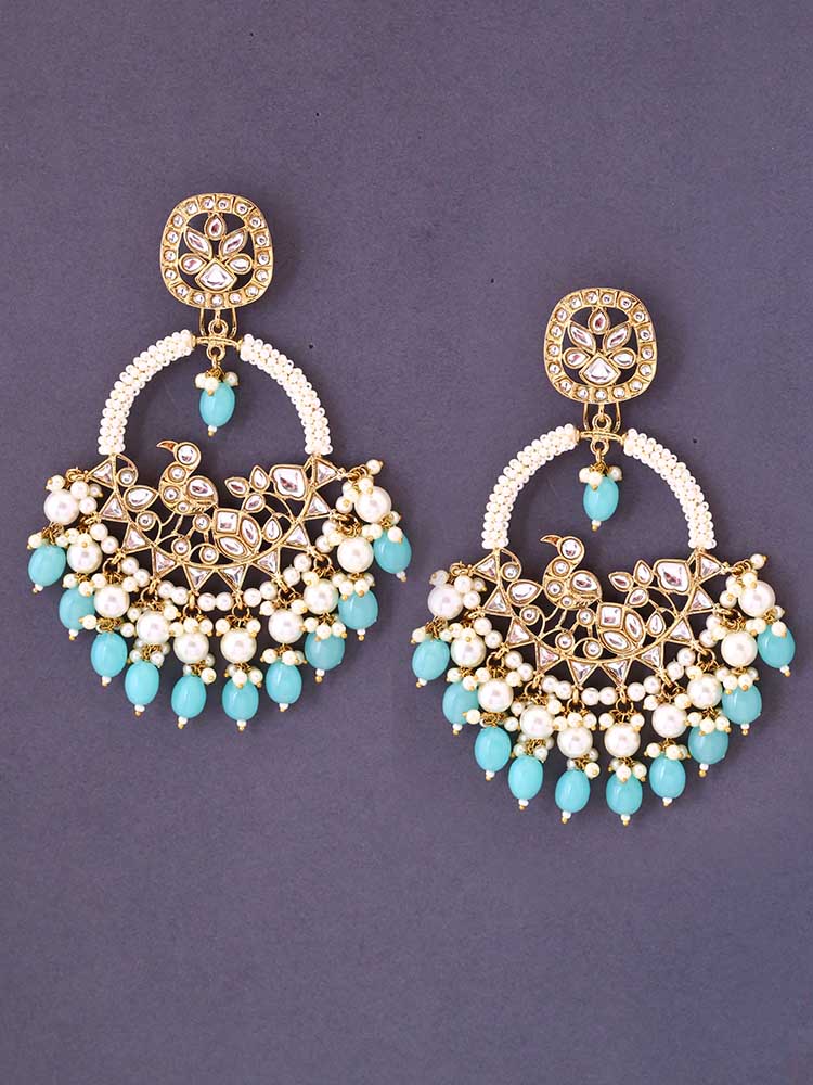 Turquoise Nishi chandbalis