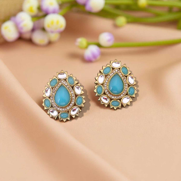 Turquoise Nishuja Studs