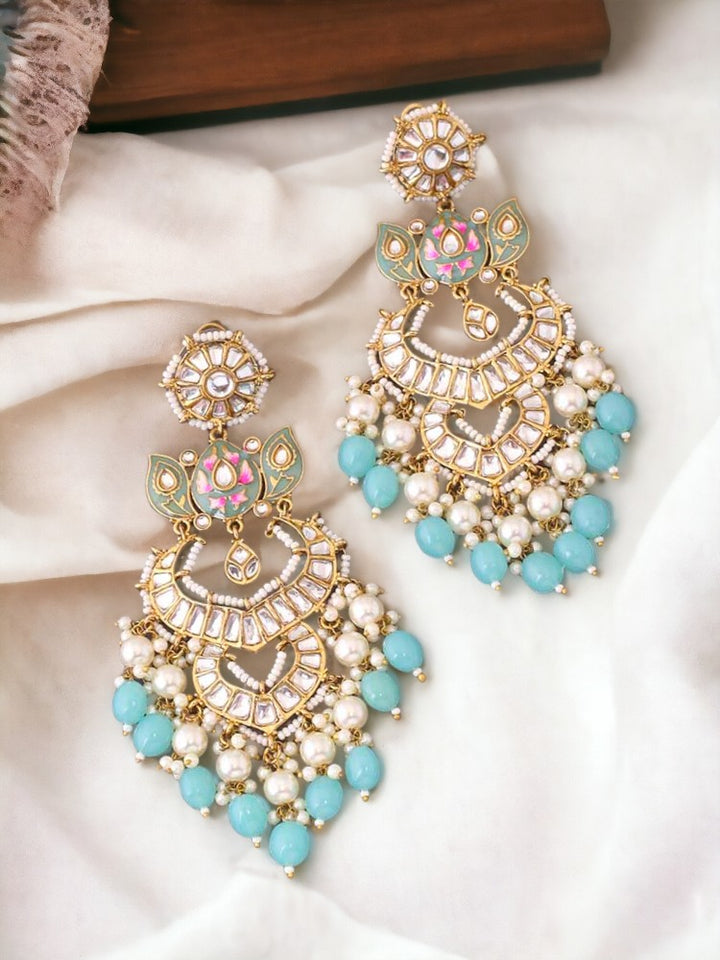 Turquoise Peshani Danglers Earrings