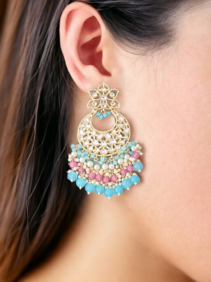 Turquoise Pihu Chandbalis