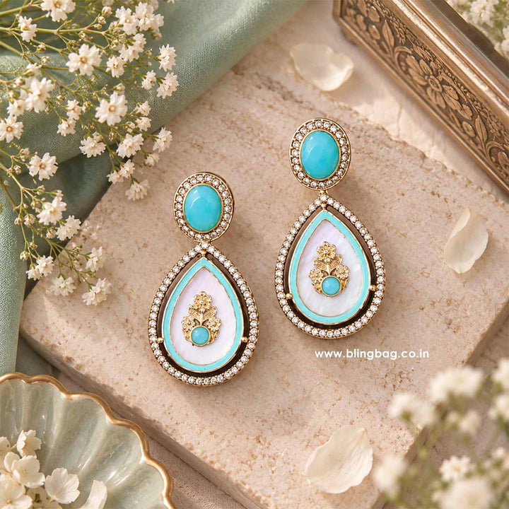 Turquoise Pritika Danglers
