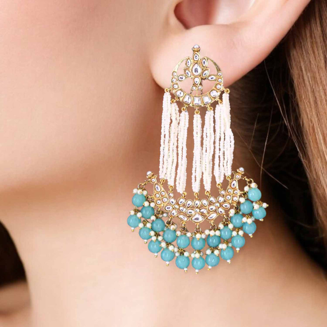 Turquoise Rashika Chandbalis