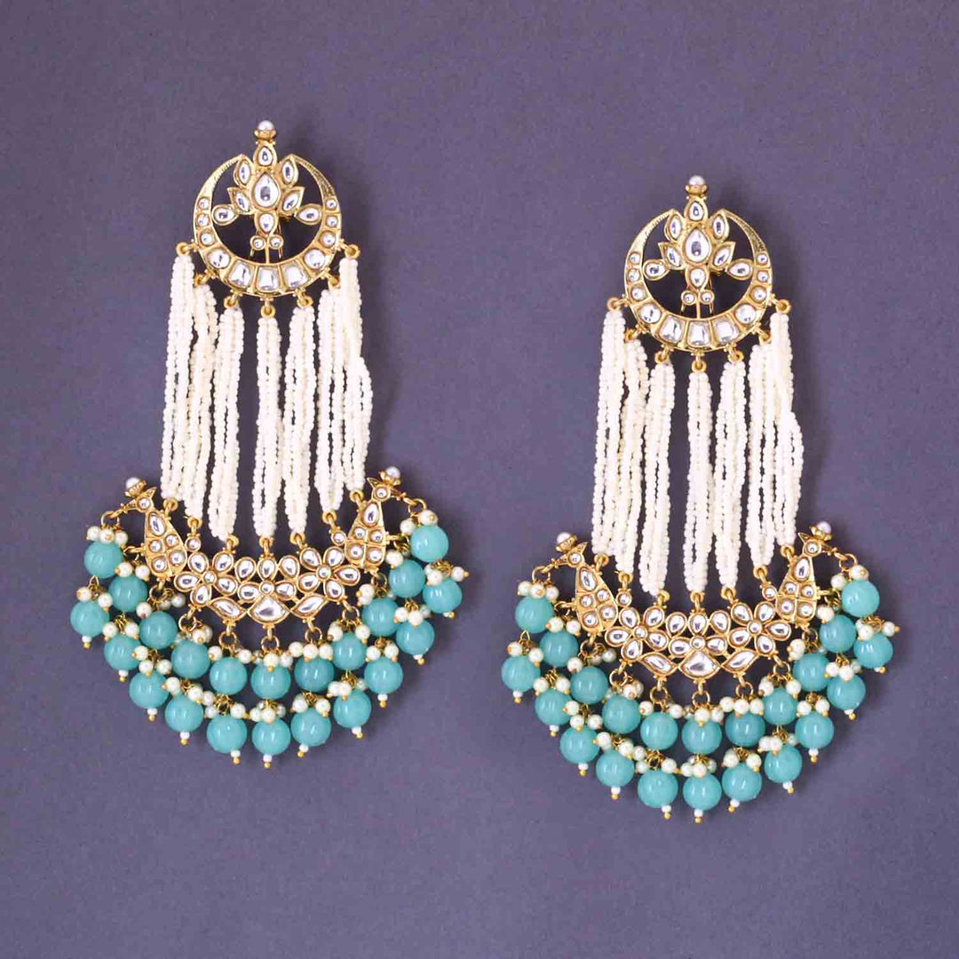 Turquoise Rashika Chandbalis