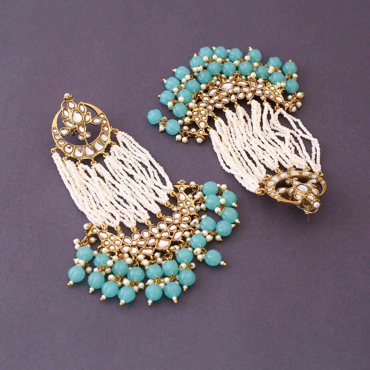 Turquoise Rashika Chandbalis