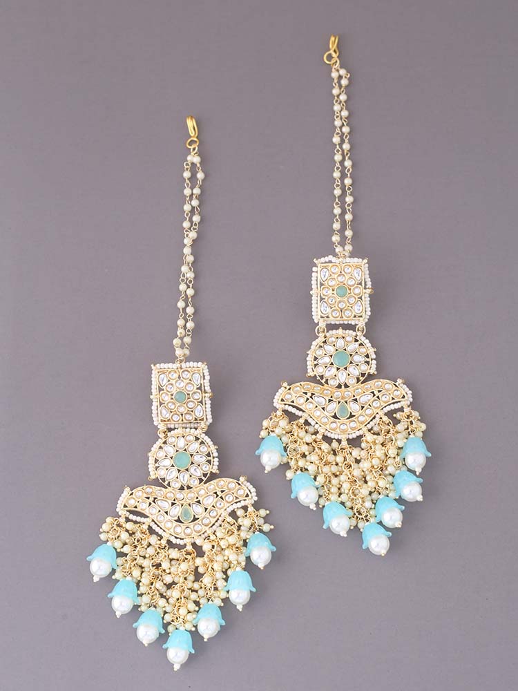 Turquoise Reena Sahara Chandbalis