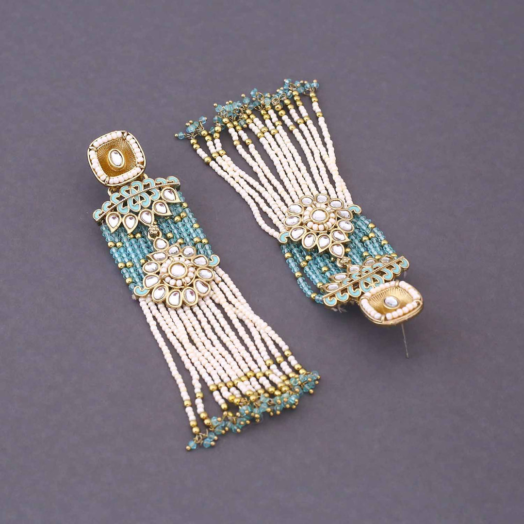 Turquoise Reeviya Tassels