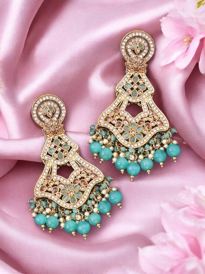 Turquoise Riyashi Danglers