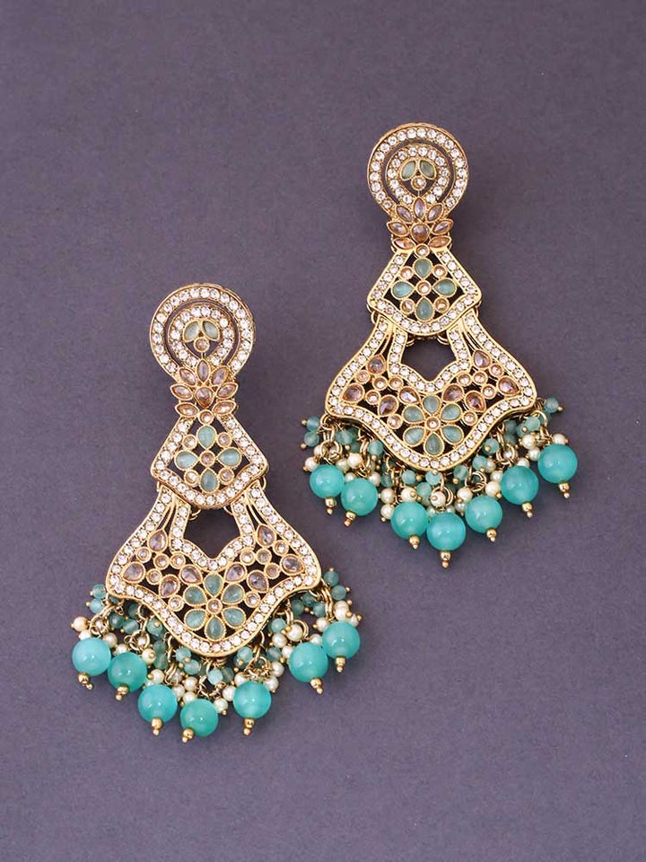 Turquoise Riyashi Danglers