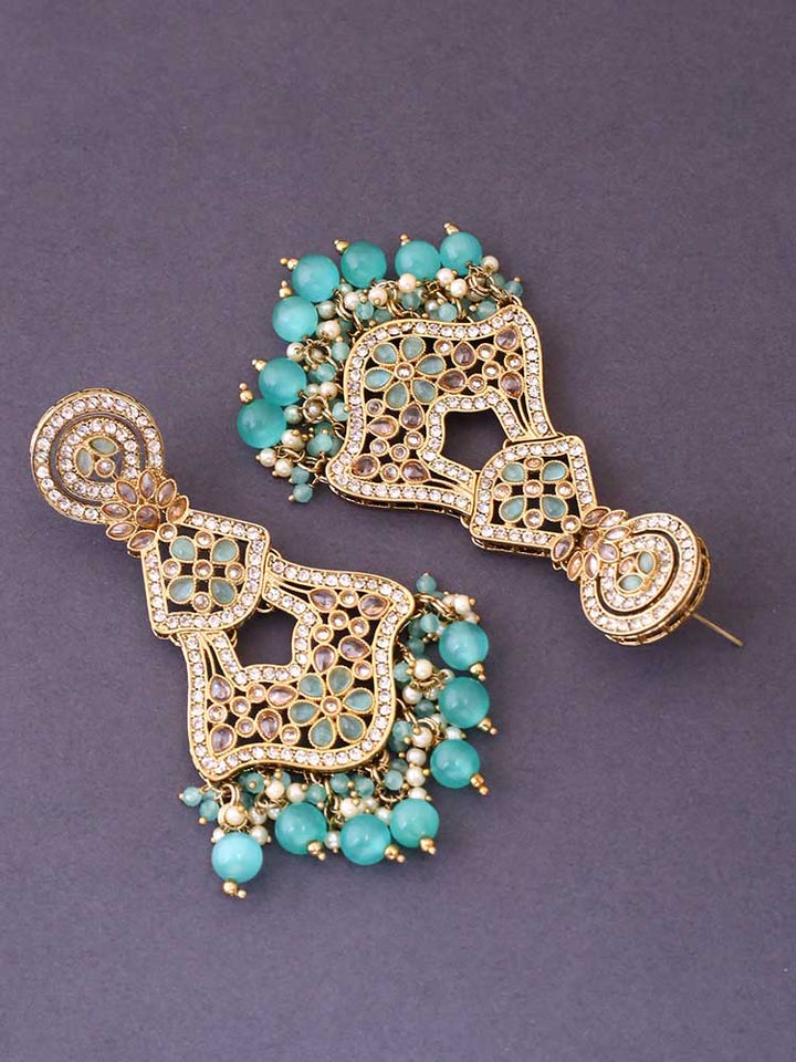 Turquoise Riyashi Danglers