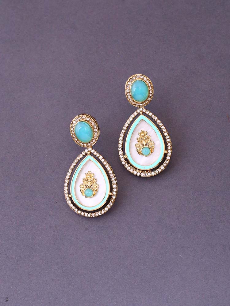 Turquoise Pritika Danglers