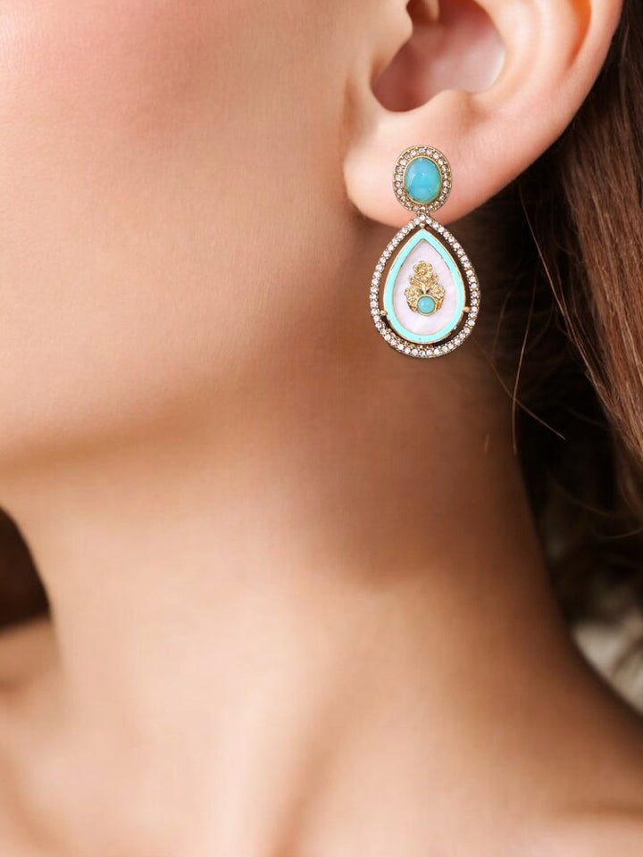 Turquoise Pritika Danglers