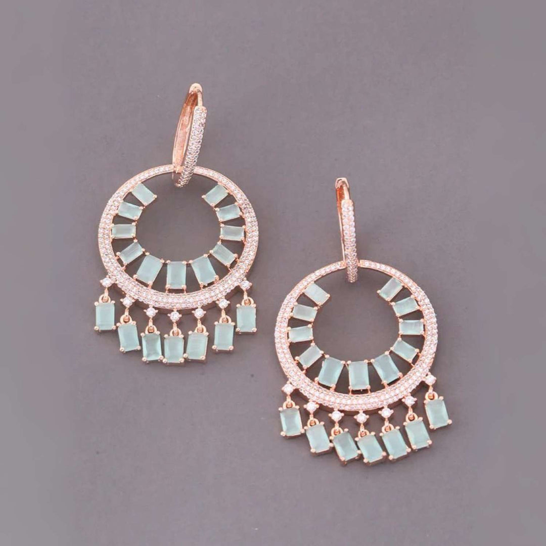 Turquoise Saranda Zirconia Danglers