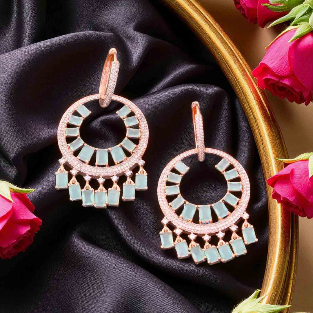 Turquoise Saranda Zirconia Danglers