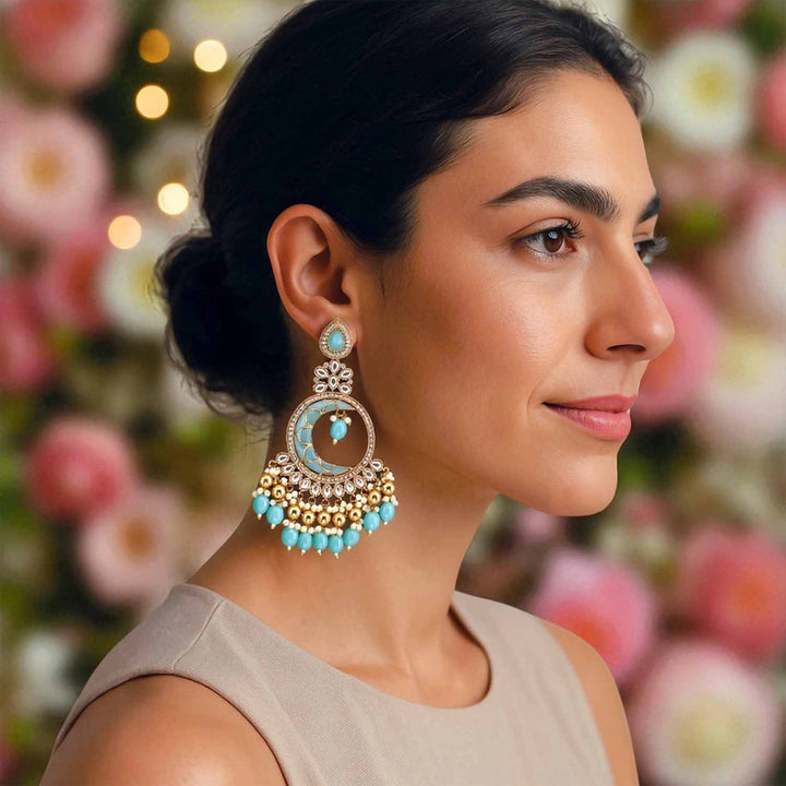 Turquoise Shima Chandbalis