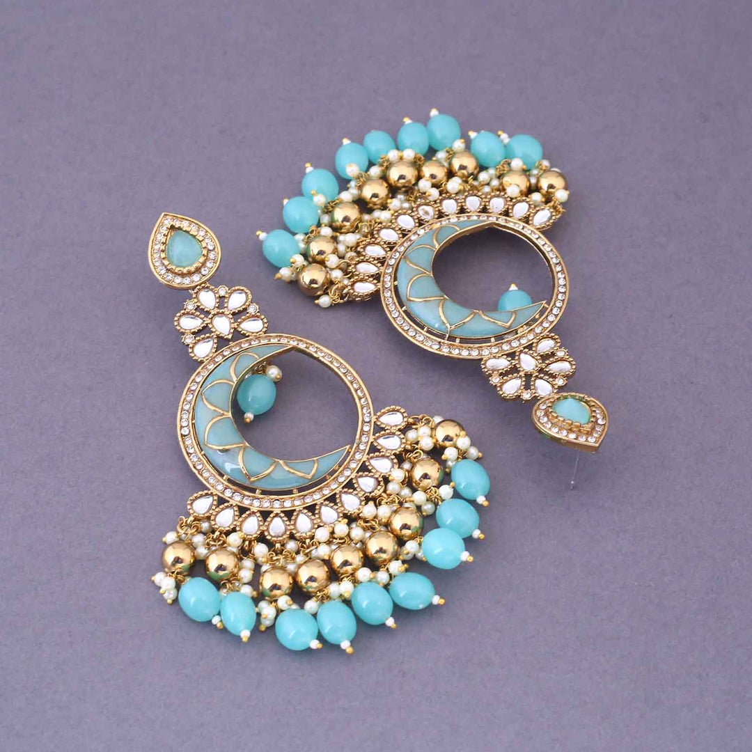 Turquoise Shima Chandbalis