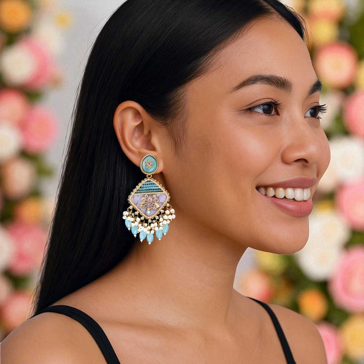 Turquoise Shujira Danglers