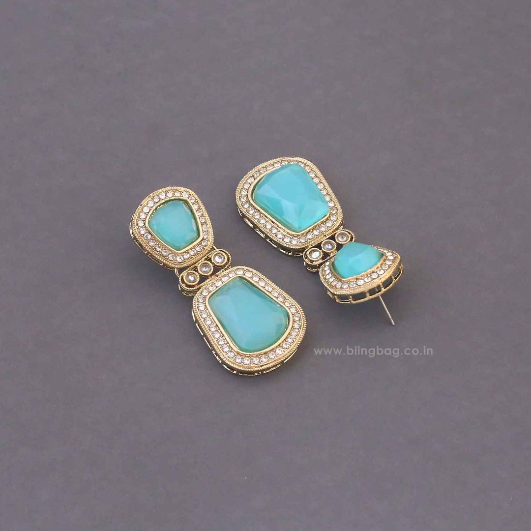 Turquoise Srilekha Danglers
