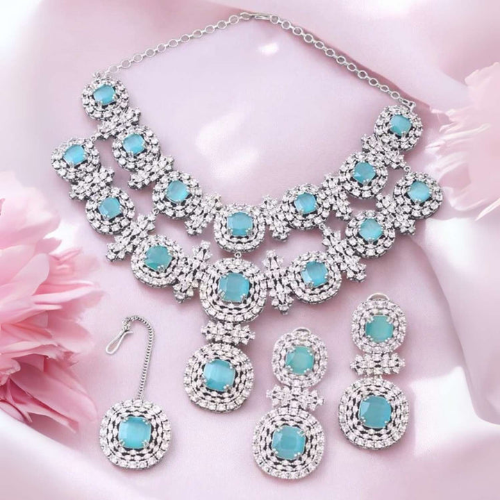 Turquoise Teresa Zirconia Jewellery Set